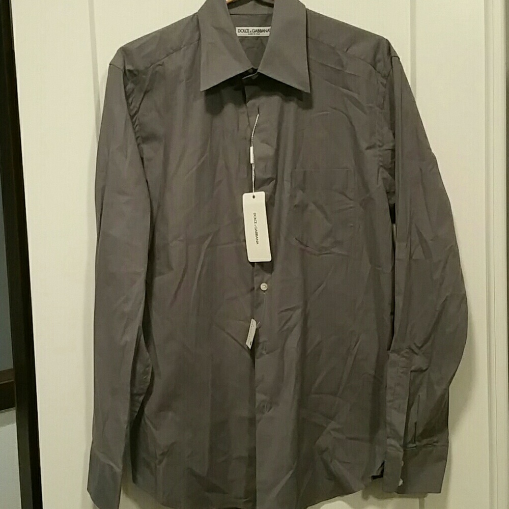 Dolce & Gabbana Grey Dress shirt